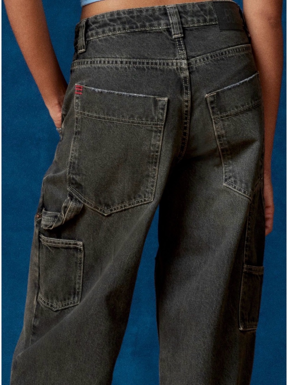 BDG Black Carpenter Utility Jeans | Curved Paneling | Workwear | Size 31